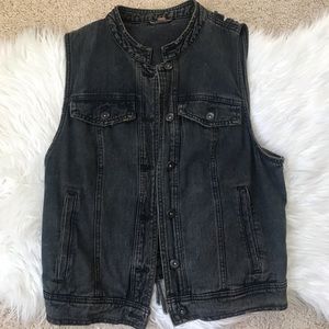 Free People Denim Vest